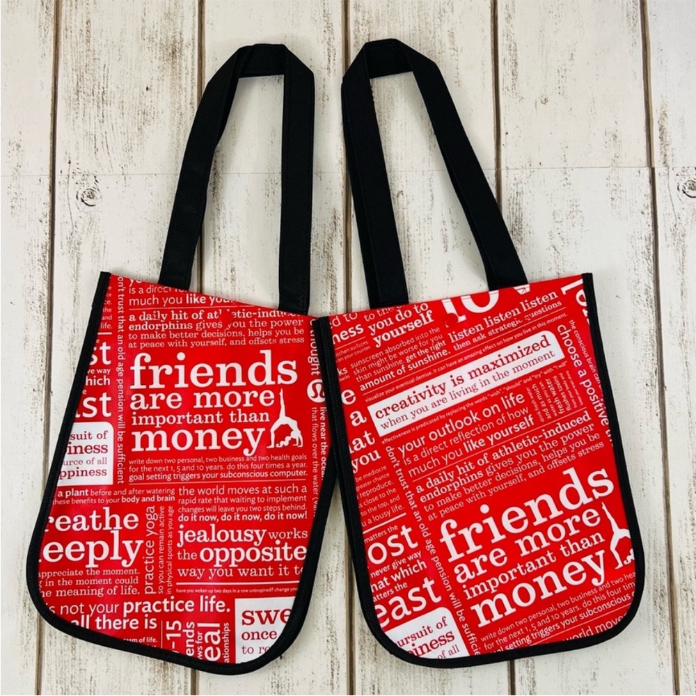 Lululemon Small Reusable Shopping Bags Totes - Picture 2 of 9